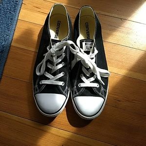 Women's "Dainty" Converse, Black, Size 10